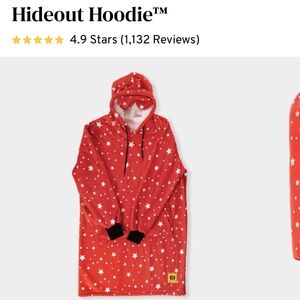 Big Blanket Co - Hideout Hoodie - OS - Red Stars - NWT